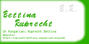 bettina ruprecht business card